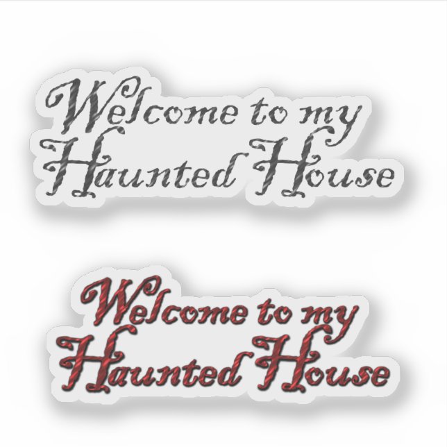 Adesivo Scrap Book Haunted House Halloween (Frente)