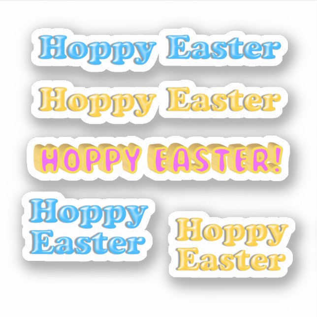 Adesivo Scrap Booking Happy Easter (Frente)