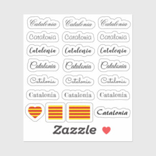 Adesivo Script elegante Catalão, Catalunha/Conjunto La Sen
