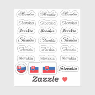 Adesivo Script legante Eslováquia e Eslováquia Sinalizad