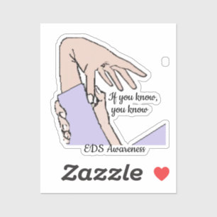 Adesivo Se você sabe, você sabe. Sensibilização do EDS, Si