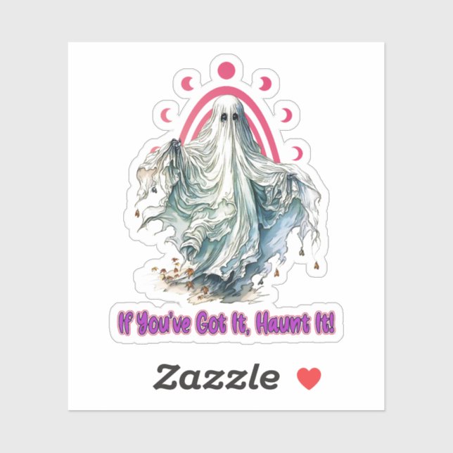 Adesivo Se você tem isso assombra-lo - Halloween (Folha)