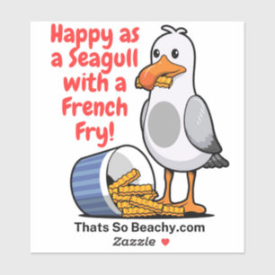 Adesivo Seagull com frango de madeira selvagem