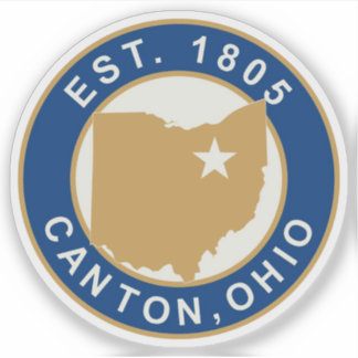 Adesivo Seal of Canton, Ohio, USA