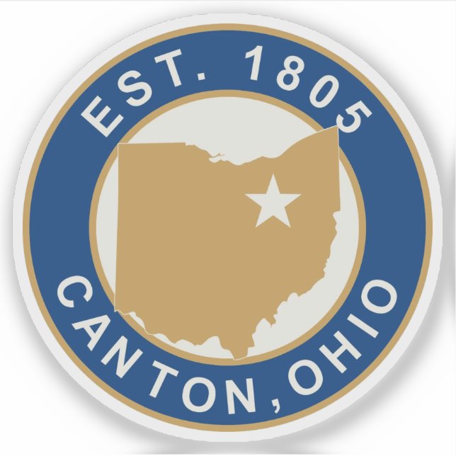Adesivo Seal of Canton, Ohio, USA (Frente)