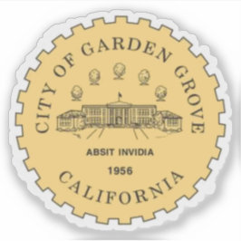 Adesivo Seal of Garden Grove, California, USA