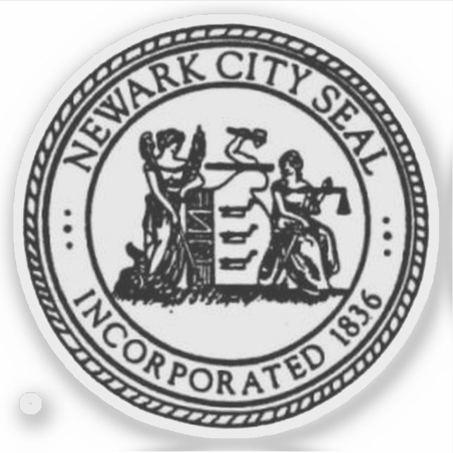 Adesivo Seal of Newark, New Jersey, USA (Frente)