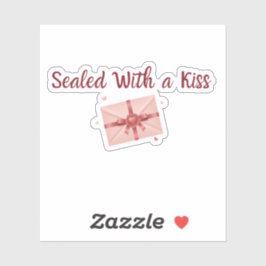 Adesivo Sealed With a Kiss Sticker | Romantic Label