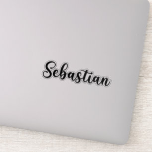 Adesivo Sebastian Name - Caligrafia manuscrita