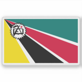 Adesivo Second flag of Mozambique (1975-1983)