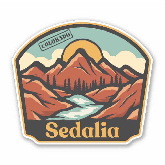 Adesivo Sedalia, Colorado (Frente)