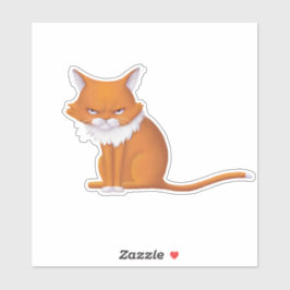 Adesivo Segunda-feira Manhã Gato Face