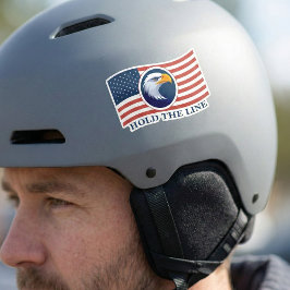 Adesivo Segure a linha, bandeira americana e águia