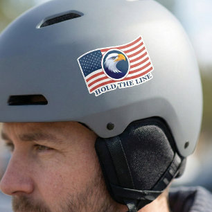 Adesivo Segure a Linha, Bandeira Americana e Águia