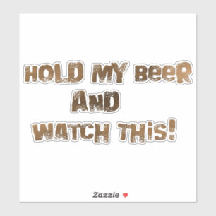 Adesivo Segure Minha Cerveja Assistindo Esta Lama