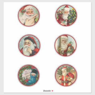 Adesivo Seis Diferentes Santas Pintados à Mão