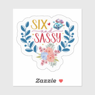 Adesivo Seis e Sassy