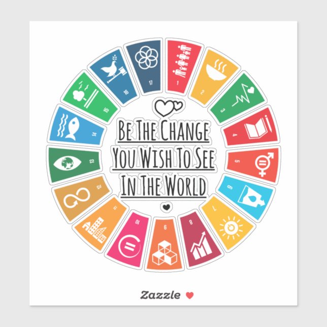 Adesivo Seja A Alteração (Folha)