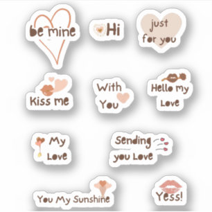 Adesivo Seja a frase estética do meu Namorados Boho