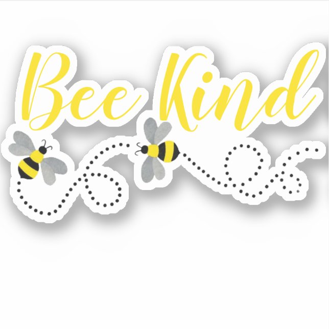 Adesivo Seja gentil | Bumble Bee Custom Vinil (Frente)