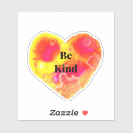 Adesivo Seja gentil com o Heart Sticker