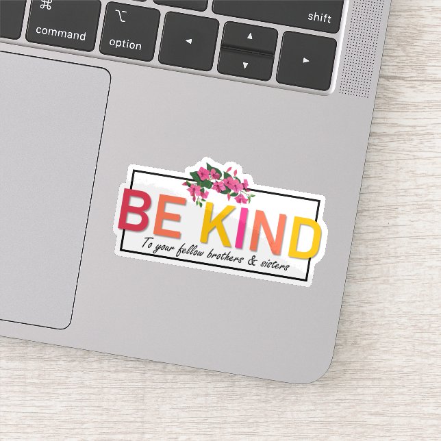 Adesivo Seja gentil com seus irmãos e irmãs (Detalhe)