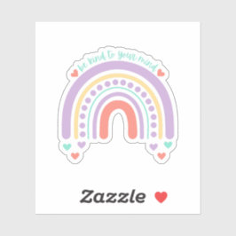 Adesivo Seja gentil com sua mente | Rainbow Peach Candy