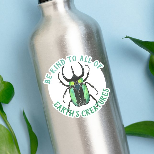 Adesivo Seja gentil com todas as criações, o lovebug do be (Criador carregado)