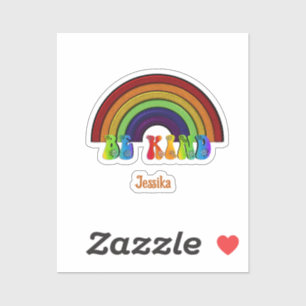 Adesivo Seja Gentil Positividade Arco-íris LGBTQ+