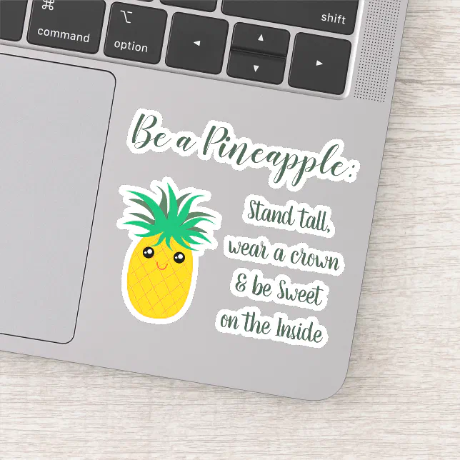 Pineapple on pizza em um notebook positivo! 