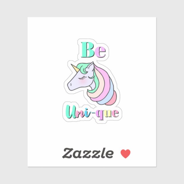 Adesivo Seja Uni-que (Folha)