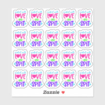 Selado com amor e ponta - vinil Sticker