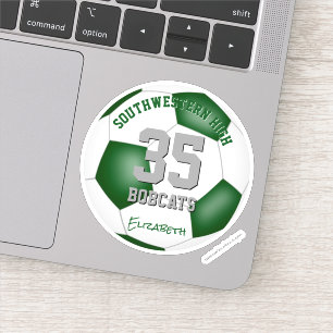 Adesivo seleção branca verde cores futebol masculino