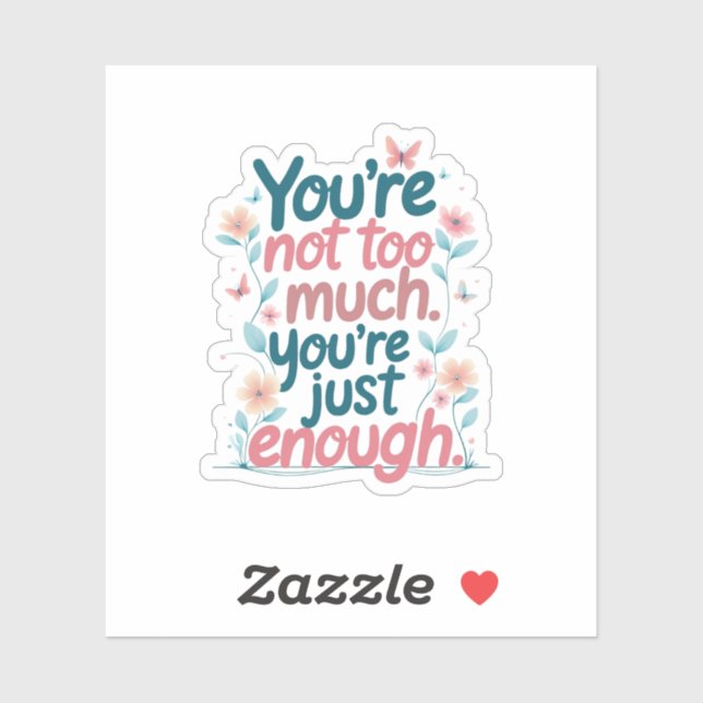 Adesivo Self-Acceptance  (Folha)