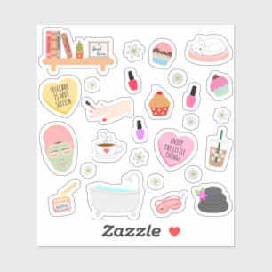 Adesivo Self Care Me Time Cozy Chillet Bullet Diário