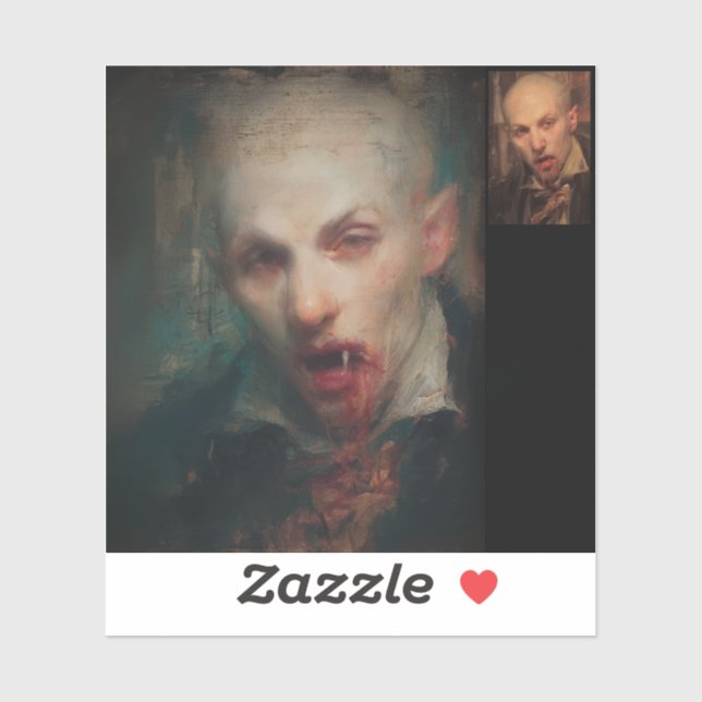 Adesivo Self Portrait — Gothic Fine Art (Folha)