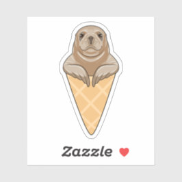 Adesivo Selo com Sorvete