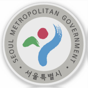 Adesivo Selo da cidade de Seul, Coreia do Sul