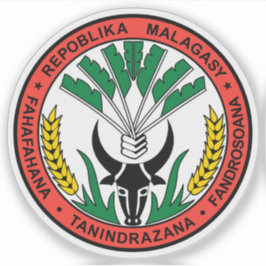 Adesivo Selo da República Malgaxe (1958-1975), Madagáscar