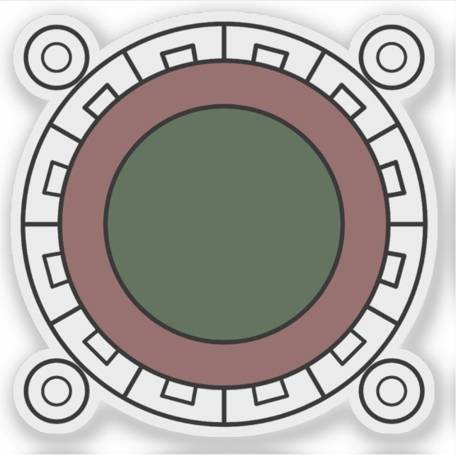 Adesivo Selo de Chalco de Díaz Covarruruias, México (Frente)