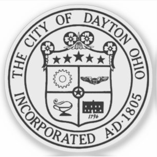 Adesivo Selo de Dayton, Ohio, EUA