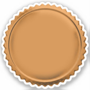 Adesivo Selo de Estrela em Folha de Cobre 3D Medalha de Pr