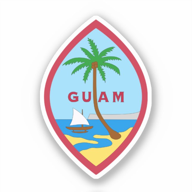 Adesivo Selo de Guam (Frente)
