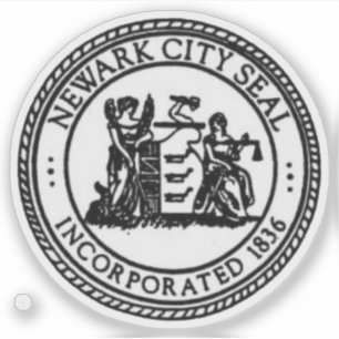 Adesivo Selo de Newark, Nova Jersey, EUA