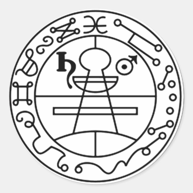 Adesivo Selo de Salomão Goétia (Frente)