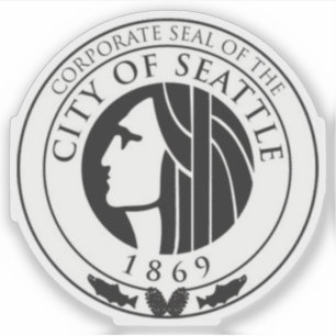 Adesivo Selo de Seattle, Washington, EUA