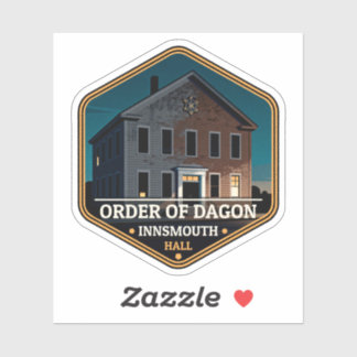 Adesivo Selo de Viagem Vintage da Ordem da Sala de Dagon I