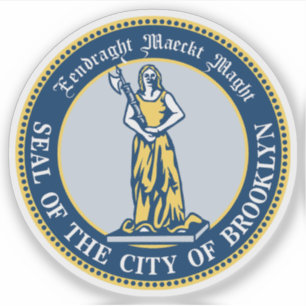 Adesivo Selo do Brooklyn, Nova York, EUA