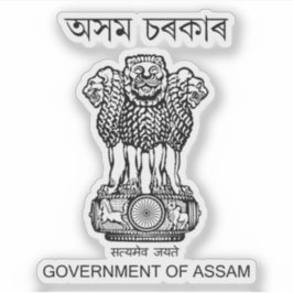 Adesivo Selo do Estado de Assam, Índia