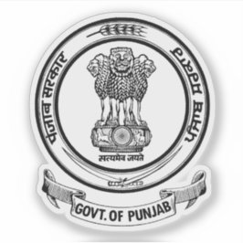 Adesivo Selo do Estado do Punjab, Índia
